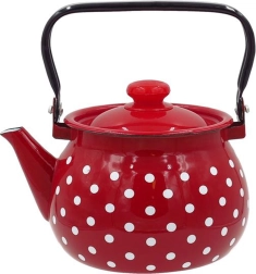 Emaliowany czajnik w grochy 2,5 l TORO