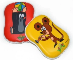 Piszczałkowa poduszeczka KRECISZEK dla niemowląt, plastikowa, 12 × 10 cm