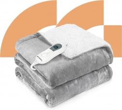 elektryczny koc grzewczy CozyHeat 120W szary