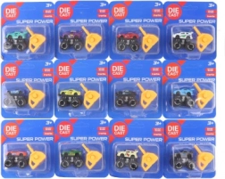 Metalowe autko z wyrzutnią dla dzieci