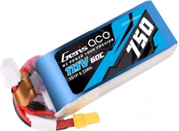 Akumulator LiPo 3S 11,1 V 750 mAh 60C z wtykiem XT30 Gens Ace