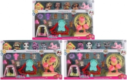 Zestaw zwierzątek z domkiem i placem zabaw