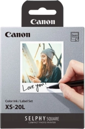 Canon Selphy Square XS-20L kolorowy tusz i samoprzylepne etykiety (20 wydruków)