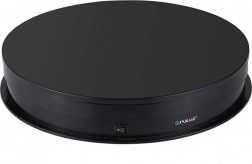 Elektryczny obrotowy stolik Puluz z wyświetlaczem 30 cm USB czarny