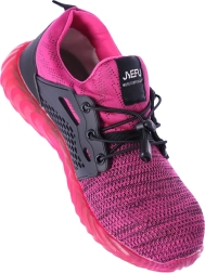 Ultralekkie robocze buty bezpieczne S1P – Różowy