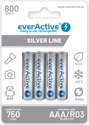 Akumulatory AAA 800 mAh – 4 szt.