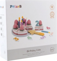 Drewniany tort urodzinowy do krojenia POLARB od VIGA
