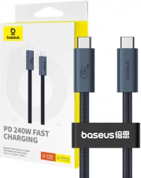 Kabel USB‑C BASEUS Flash 240 W, 1 m, w oplocie, 40 Gbps