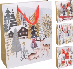 Torba prezentowa świąteczna M 26 × 32 × 10 cm