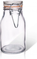 Szklany słoik do wekowania z klipsem 200 ml