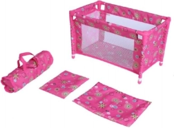 Podróżne łóżeczko dla lalek z torbą