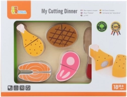 Drewniany zestaw do krojenia - mięso