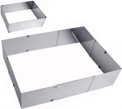 Regulowana stalowa forma do pieczenia 24–46 × 20–38 cm