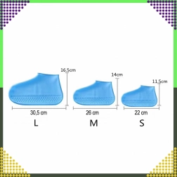 Wodoodporne silikonowe ochraniacze na buty przeciw deszczowi, antypoślizgowe – rozmiar M