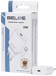 Ładowarka sieciowa 25 W GaN USB‑C + kabel USB‑C – Biała