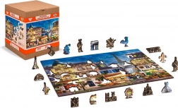 Drewniane puzzle Śniadanie w Paryżu 2w1 - 75 elementów