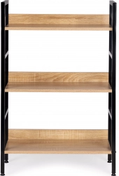 Półki z MDF z metalową ramą loft, 3 poziomy ModernHome