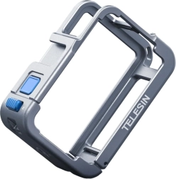 Metalowe etui Telesin do DJI Osmo Action 5/4/3 – niebieskie