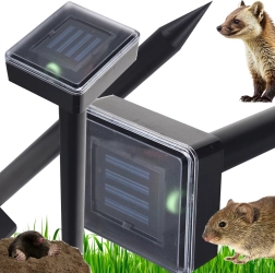 Słoneczny ultradźwiękowy odstraszacz kretów i gryzoni 1000 m²