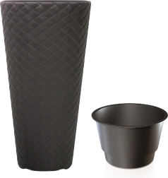 Donica Matuba Slim z wkładem 40 cm antracyt