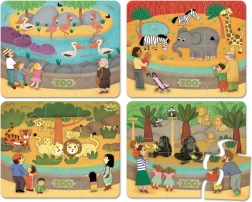 Vilac Drewniane Puzzle Zoo
