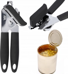 Ręczny otwieracz do puszek ze stali nierdzewnej z ergonomicznymi uchwytami