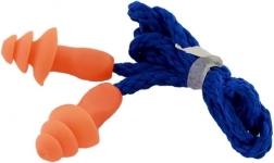 Zatyczki do uszu ze sznurkiem, wielokrotnego użytku, tłumienie 32 dB