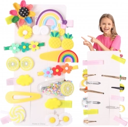 zestaw kolorowych spinek do włosów dla dziewczynek, 14 szt.