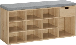 Szafka na buty z siedziskiem sonoma