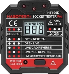 Cyfrowy tester gniazdek Habotest