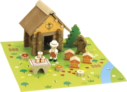 Jeujura drewniana konstrukcyjna pasieka 50 elementów