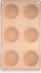 Silikonowa forma do pieczenia półkul 28 × 16,5 cm, beżowa