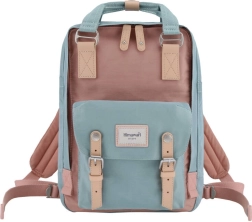 Plecak na laptop Himawari różowo-niebieski 14''