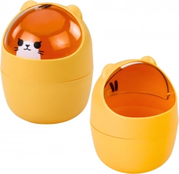 Pomarańczowy mini kosz na biurko