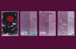 Obwoluta na zeszyt A4 brokatowa