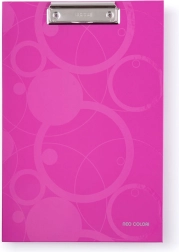 Podkładka do pisania z metalowym klipem NEO COLORI różowa