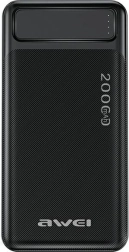 Powerbank 20000 mAh P6K z wyświetlaczem i 2× USB‑A