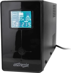 Zasilacz awaryjny UPS line-interactive 850 VA z LCD, USB i 2× IEC – Energenie