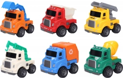 zestaw pojazdów 6 szt. 9 cm