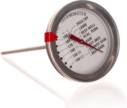 Analogowy termometr szpilkowy do mięsa 12,5 cm (60–87 °C)