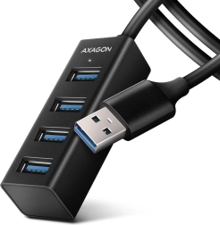 Mini metalowy hub USB 4× USB‑A 3.2 Gen 1 z kablem 1,2 m