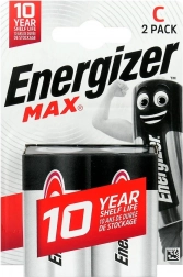 Baterie alkaliczne C LR14 ENERGIZER MAX, blister 2 szt.