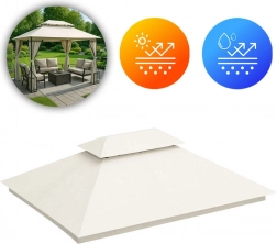 Zapasowy dach do pawilonu ogrodowego 3x4 m wodoodporny z otworem wentylacyjnym MultiGarden