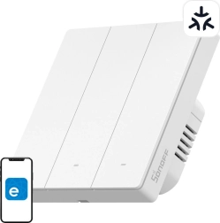 Sonoff m5 matter inteligentny wyłącznik ścienny 3-kanałowy