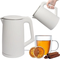 Podróżny bezprzewodowy czajnik elektryczny 1,8 l 1500 W z obrotową podstawą – biały