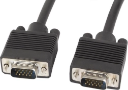 Kabel VGA 1,8 m z podwójnym ekranowaniem i ferrytami, czarny