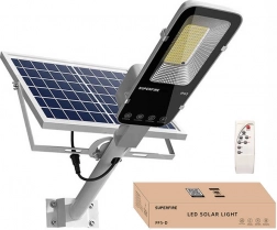 Solarny lampion uliczny Superfire z pilotem, 1400 lm, 20000 mAh, IP65
