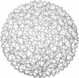 Papierowa okrągła podkładka szara 35 cm