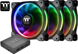 thermaltake riing 12 rgb plus tt premium edition, zestaw 3× 120mm wentylatorów