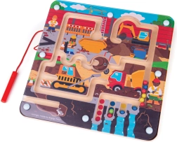 Magnetyczny labirynt plac budowy Bigjigs Toys